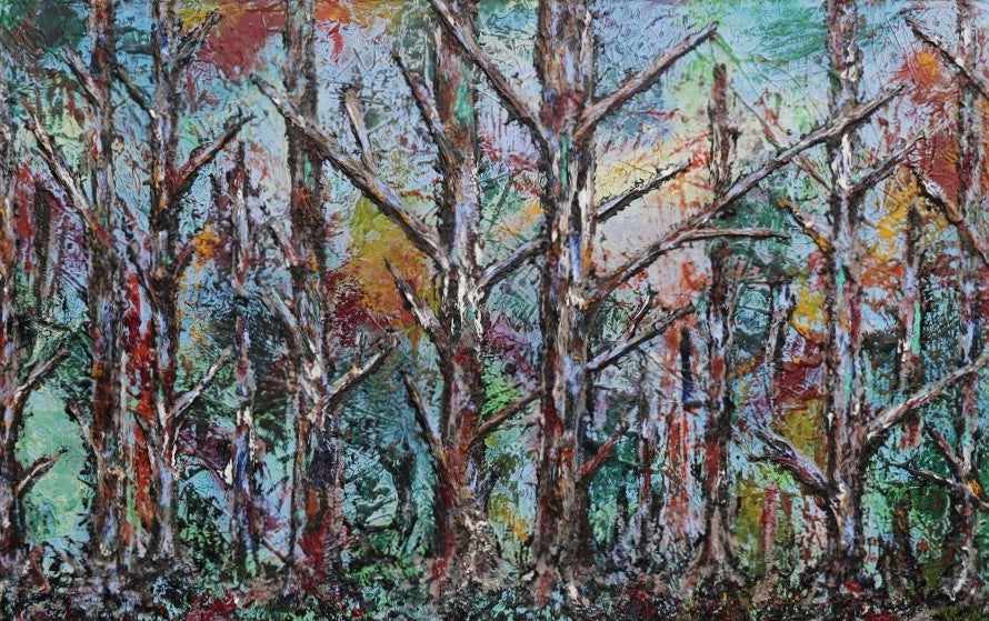 Be Inspired! Abstract Realism Autumn Landscape (SOLD)-abstract realism-[Franko_Artist]-[Australian_artist]-[Gold_Coast]-[Brisbane]-[modern]-[contemporary]-[original]-[Large_artwork]-Franklin Art Studio