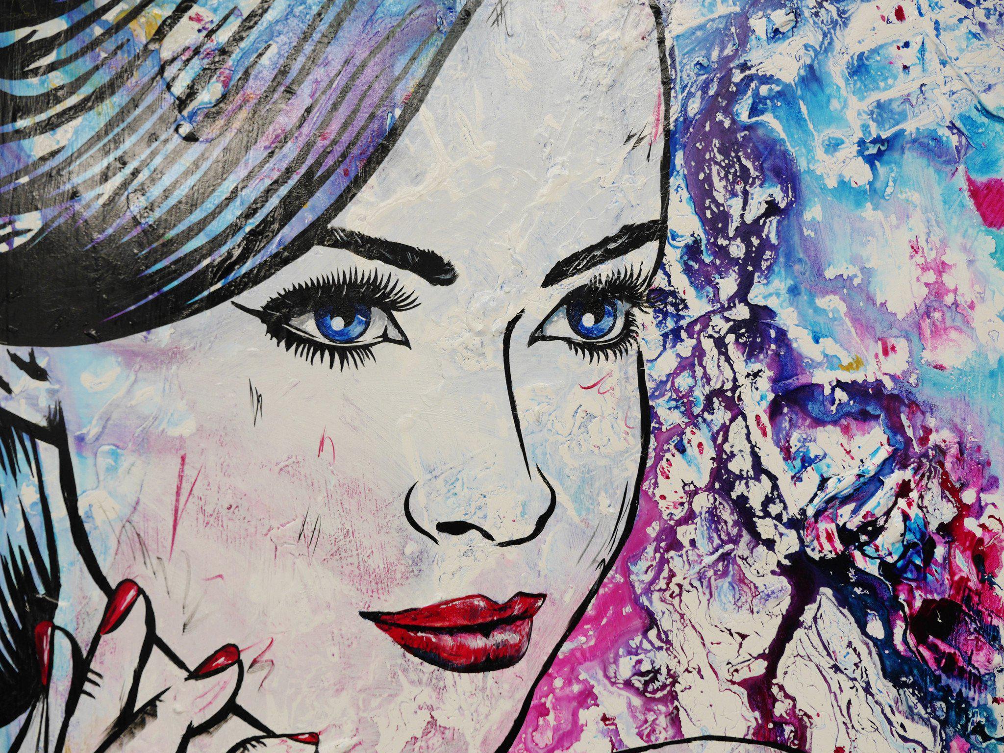 Be Inspired! Abstract Realism Beautiful Woman (SOLD)-abstract realism-[Franko_Artist]-[The_Block]-[Dream_Homes]-[ideas]- [Grand_Designs]-Franklin Art Studio