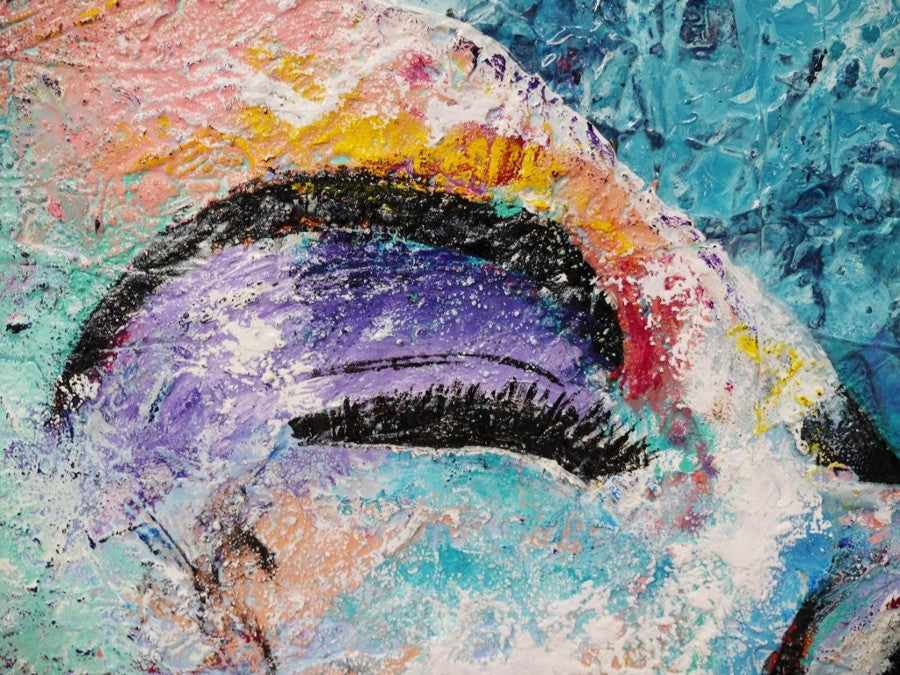 Be Inspired! Abstract Realism Billie Holiday (SOLD)-abstract realism-[Franko]-[Artist]-[Australia]-[Painting]-Franklin Art Studio