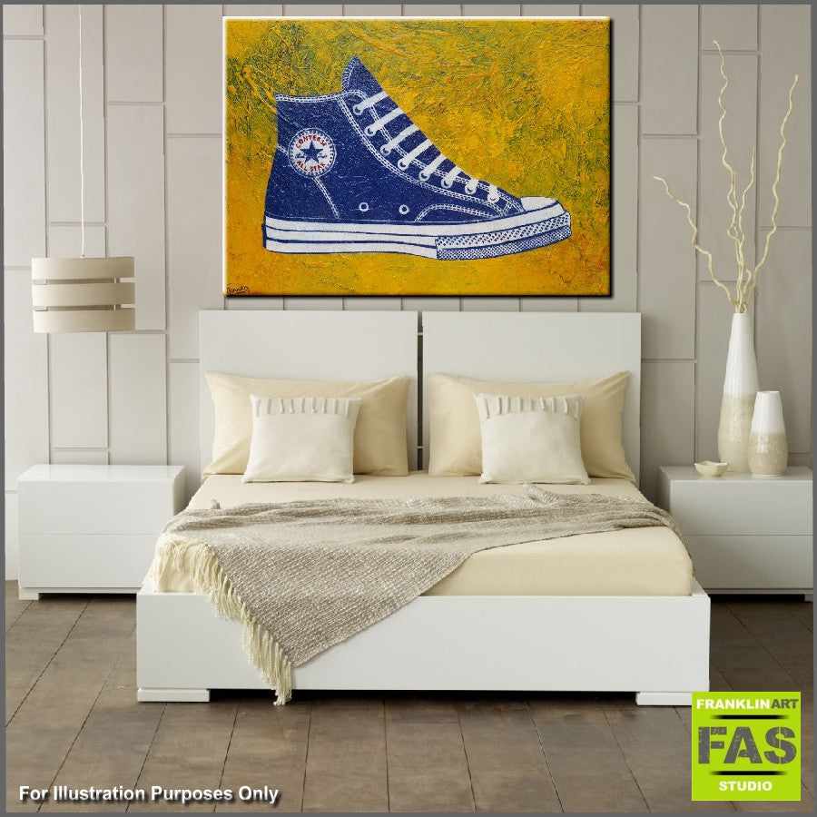 Be Inspired! Abstract Realism Converse Shoe (SOLD)-abstract realism-[Franko_Artist]-[The_Block]-[Dream_Homes]-[ideas]- [Grand_Designs]-Franklin Art Studio