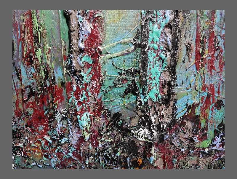 Be Inspired! Abstract Realism Forrest Trees Landscape (SOLD)-abstract realism-[Franko_Artist]-[The_Block]-[Dream_Homes]-[ideas]-[Grand_Designs]-[Art_Lover]-Franklin Art Studio