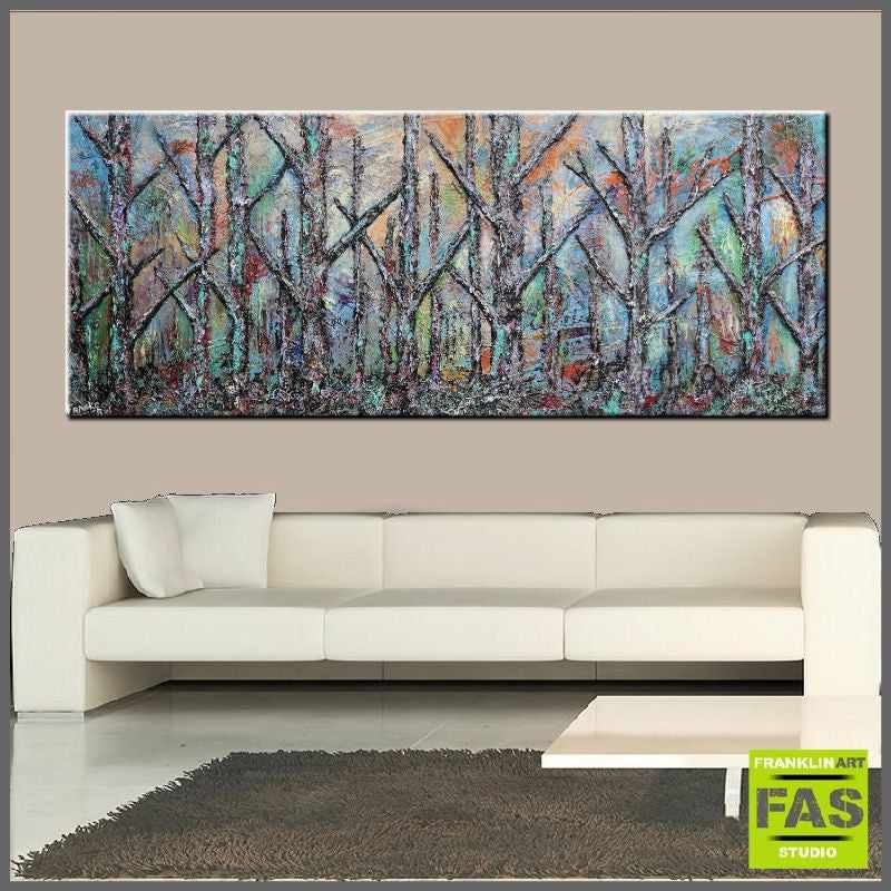 Be Inspired! Abstract Realism Forrest Trees Landscape (SOLD)-abstract realism-[Franko_Artist]-[Australian_artist]-[Gold_Coast]-[Brisbane]-[modern]-[contemporary]-[original]-[Large_artwork]-[The_Block]-[Dream_Homes]-[ideas]-[Grand_Designs]-[Art_Lover]-Franklin Art Studio