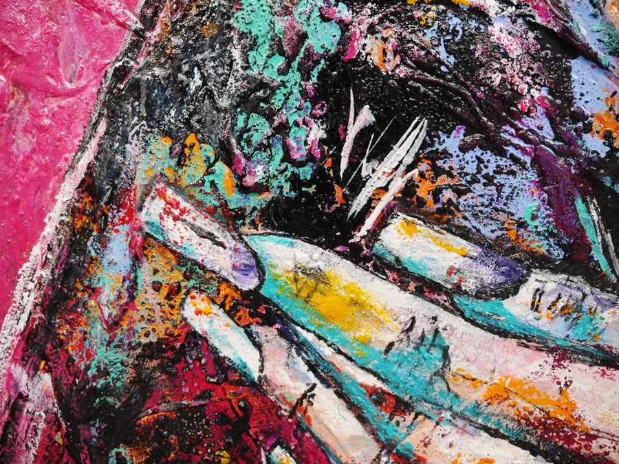 Be Inspired! Abstract Realism Geisha (SOLD)-abstract realism-[Franko_Artist]-[The_Block]-[Dream_Homes]-[ideas]- [Grand_Designs]-Franklin Art Studio