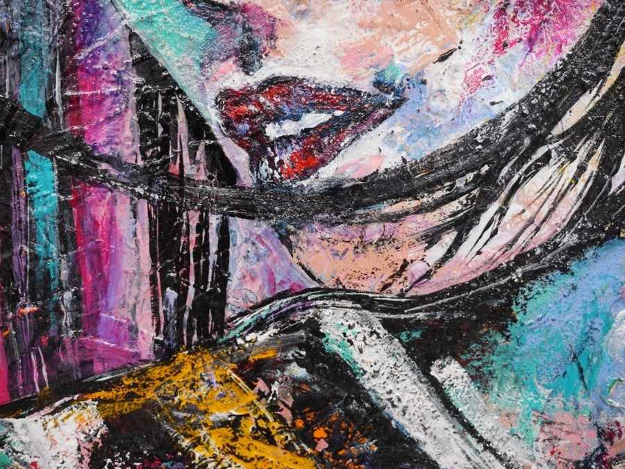 Be Inspired! Abstract Realism Geisha (SOLD)-abstract realism-[Franko_Artist]-[The_Block]-[Dream_Homes]-[ideas]-[Grand_Designs]-[Art_Lover]-Franklin Art Studio