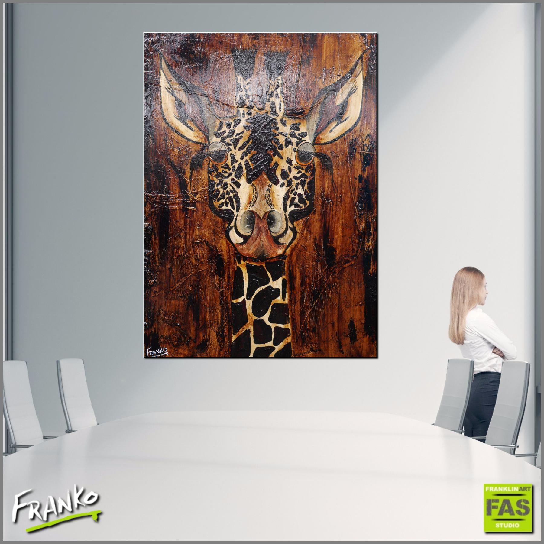 Be Inspired! Abstract Realism Giraffe (SOLD)-Animals-[Franko_Artist]-[Australian_artist]-[Gold_Coast]-[Brisbane]-[modern]-[contemporary]-[original]-[Large_artwork]-[The_Block]-[Dream_Homes]-[ideas]-[Grand_Designs]-[Art_Lover]-Franklin Art Studio