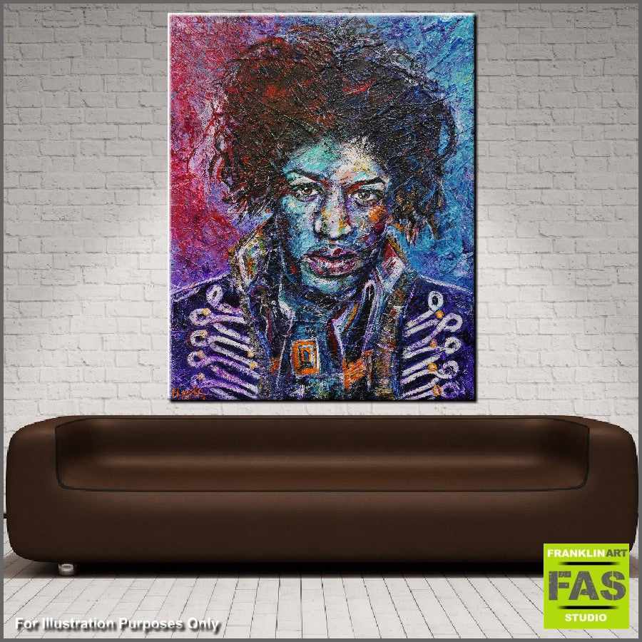 Be Inspired! Abstract Realism Jimi Hendrix (SOLD)-abstract realism-[Franko_Artist]-[Australian_artist]-[Gold_Coast]-[Brisbane]-[modern]-[contemporary]-[original]-[Large_artwork]-[The_Block]-[Dream_Homes]-[ideas]-[Grand_Designs]-[Art_Lover]-Franklin Art Studio