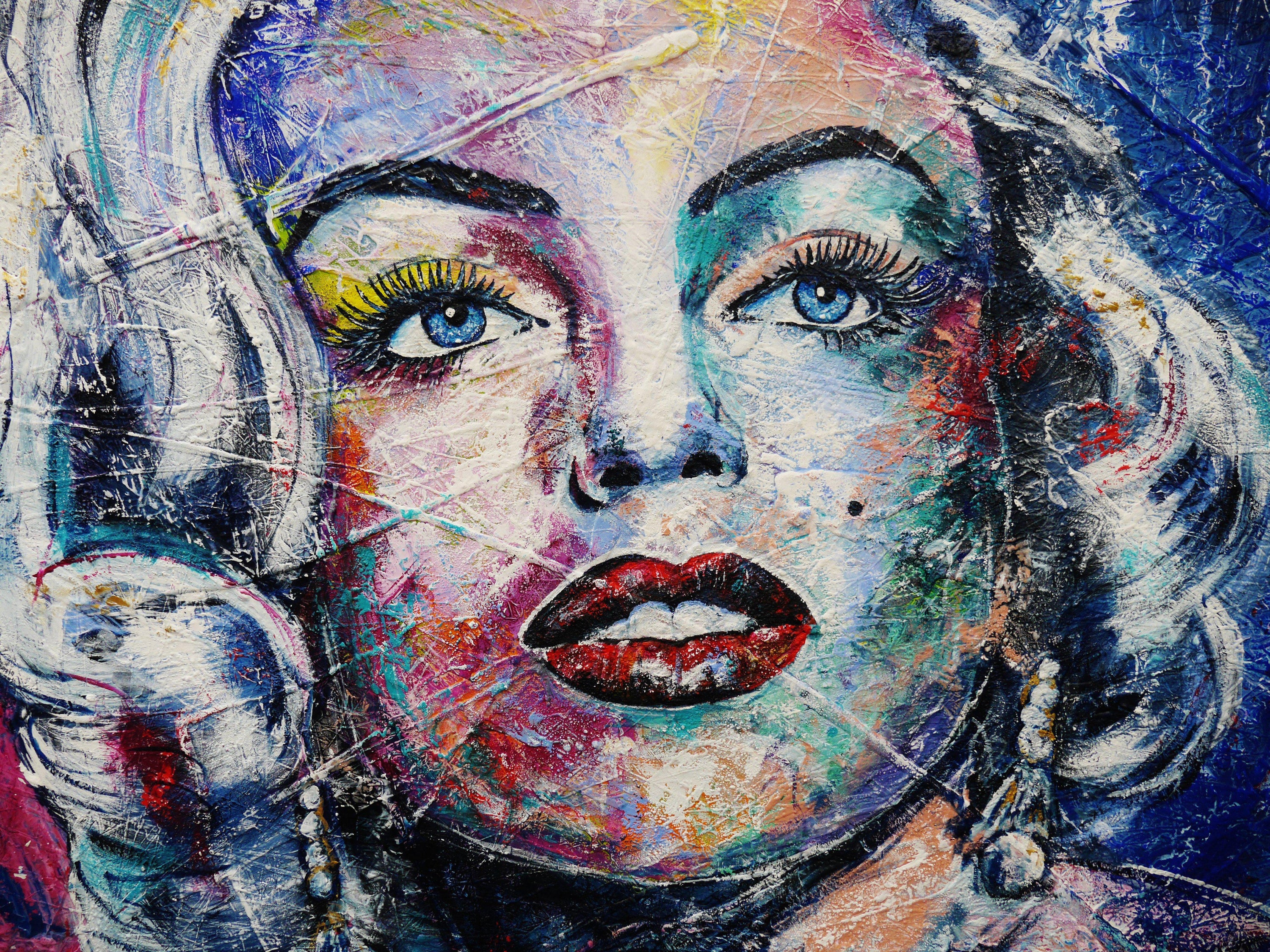 Be Inspired! Abstract Realism Marilyn Monroe (SOLD)-abstract realism-[Franko_Artist]-[The_Block]-[Dream_Homes]-[ideas]- [Grand_Designs]-Franklin Art Studio
