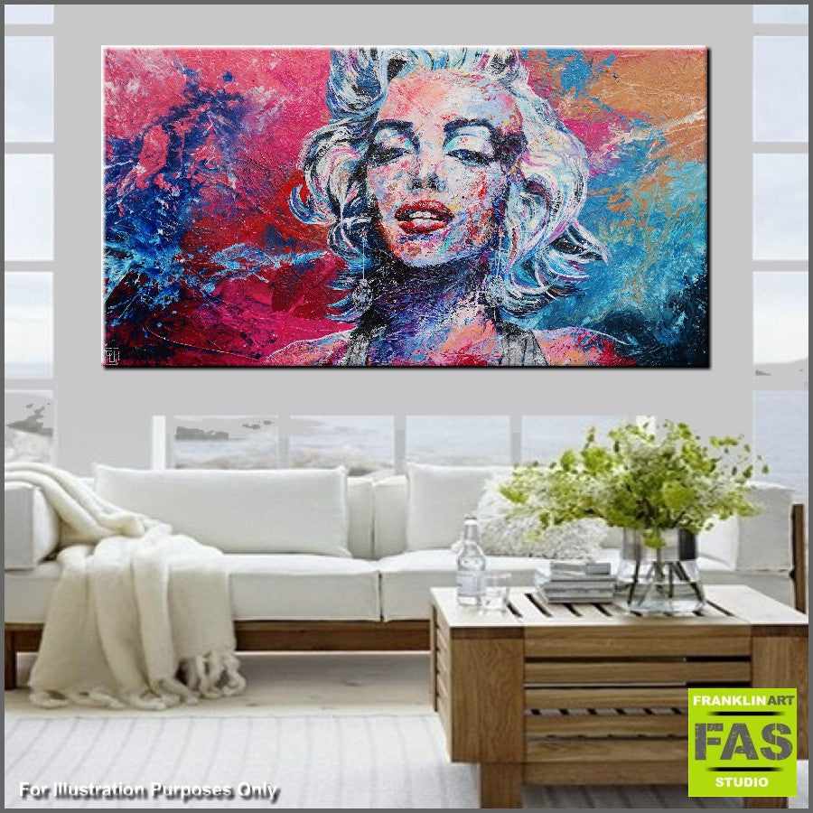 Be Inspired! Abstract Realism Marilyn Monroe (SOLD)-abstract realism-[Franko_Artist]-[Australian_artist]-[Gold_Coast]-[Brisbane]-[modern]-[contemporary]-[original]-[Large_artwork]-[The_Block]-[Dream_Homes]-[ideas]-[Grand_Designs]-[Art_Lover]-Franklin Art Studio