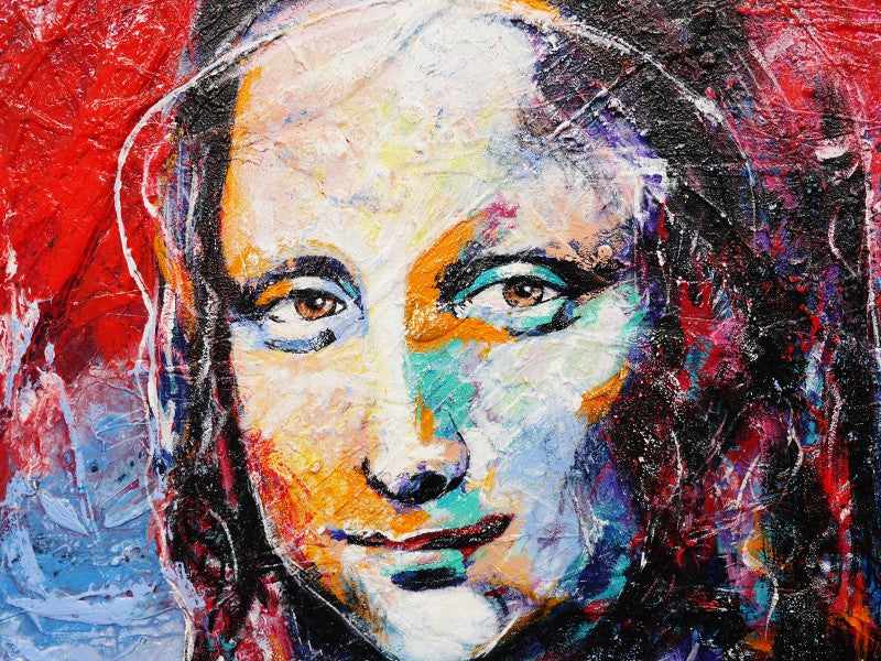 Be Inspired! Abstract Realism Mona lisa (SOLD)-abstract realism-[Franko_Artist]-[The_Block]-[Dream_Homes]-[ideas]- [Grand_Designs]-Franklin Art Studio