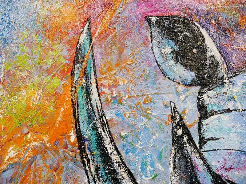 Be Inspired! Abstract Realism Rhino (SOLD)-Animals-[Franko]-[Artist]-[Australia]-[Painting]-Franklin Art Studio