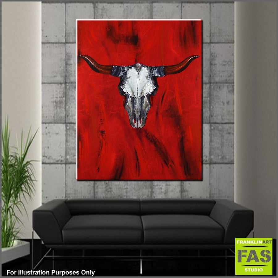 Be Inspired! Abstract Realism Skull (SOLD)-abstract realism-[Franko_Artist]-[Australian_artist]-[Gold_Coast]-[Brisbane]-[modern]-[contemporary]-[original]-[Large_artwork]-[The_Block]-[Dream_Homes]-[ideas]-[Grand_Designs]-[Art_Lover]-Franklin Art Studio
