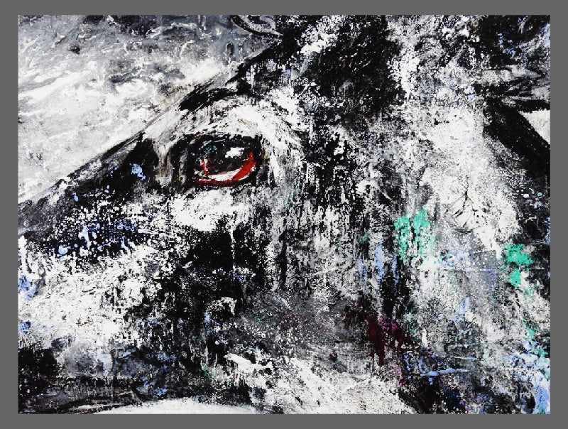 Be Inspired! Abstract Realism Stag Grey (SOLD)-abstract realism-[Franko_Artist]-[The_Block]-[Dream_Homes]-[ideas]- [Grand_Designs]-Franklin Art Studio