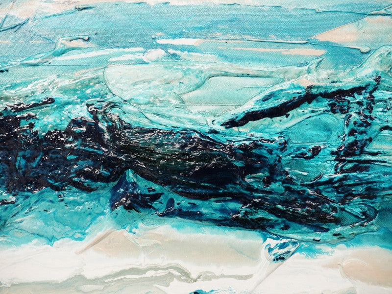 Be Inspired! Abstract Turquoise (SOLD)-abstract-[Franko_Artist]-[The_Block]-[Dream_Homes]-[ideas]- [Grand_Designs]-Franklin Art Studio