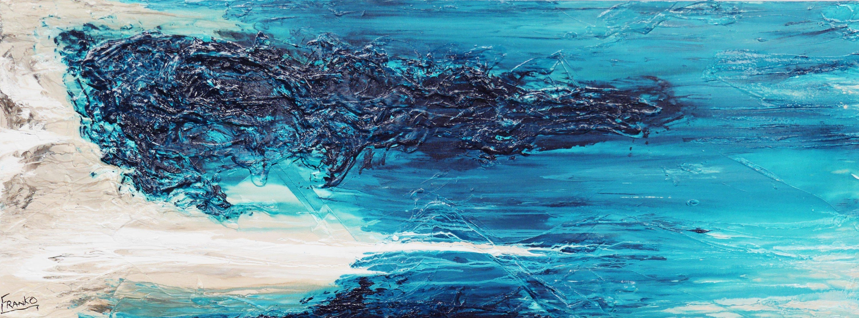 Be Inspired! Abstract Turquoise (SOLD)-abstract-[Franko_Artist]-[Australian_artist]-[Gold_Coast]-[Brisbane]-[modern]-[contemporary]-[original]-[Large_artwork]-Franklin Art Studio