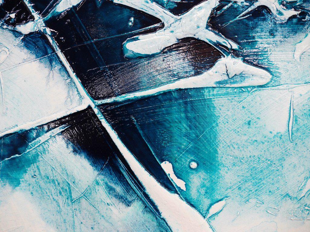 Be Inspired! Abstract Turquoise White *PURE INFUSED INK* (SOLD)-abstract-[Franko_Artist]-[The_Block]-[Dream_Homes]-[ideas]-[Grand_Designs]-[Art_Lover]-Franklin Art Studio