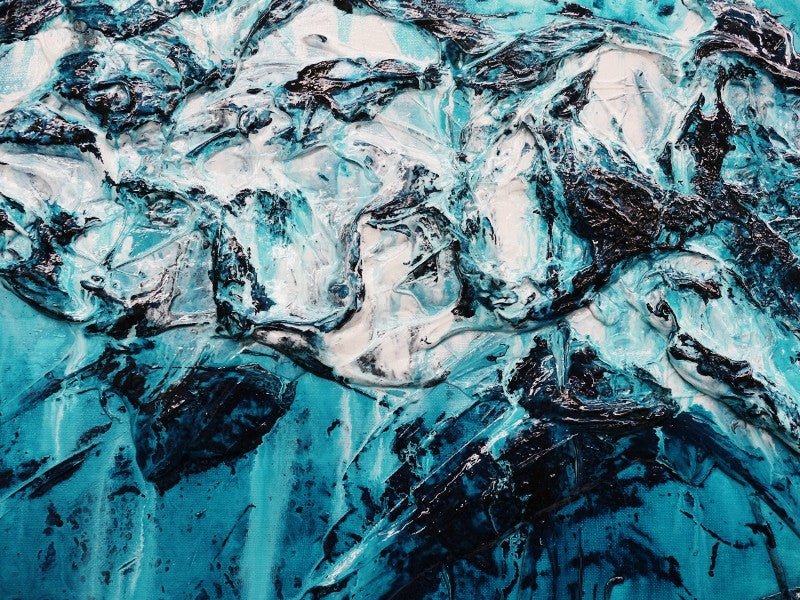 Be Inspired! Abstract White blue (SOLD)-abstract-[Franko_Artist]-[The_Block]-[Dream_Homes]-[ideas]- [Grand_Designs]-Franklin Art Studio