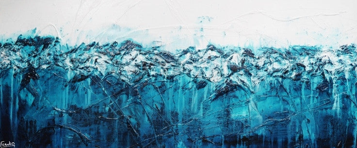 Be Inspired! Abstract White blue (SOLD)-abstract-[Franko_Artist]-[Australian_artist]-[Gold_Coast]-[Brisbane]-[modern]-[contemporary]-[original]-[Large_artwork]-Franklin Art Studio