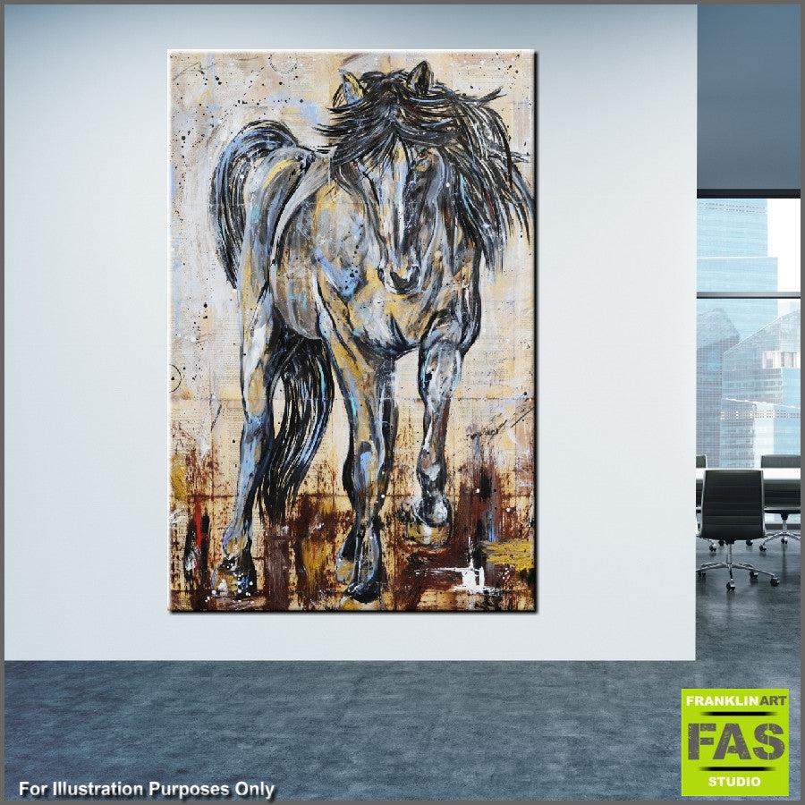 Be Inspired! Book Club Horse (SOLD)-book club-[Franko_Artist]-[The_Block]-[Dream_Homes]-[ideas]- [Grand_Designs]-Franklin Art Studio