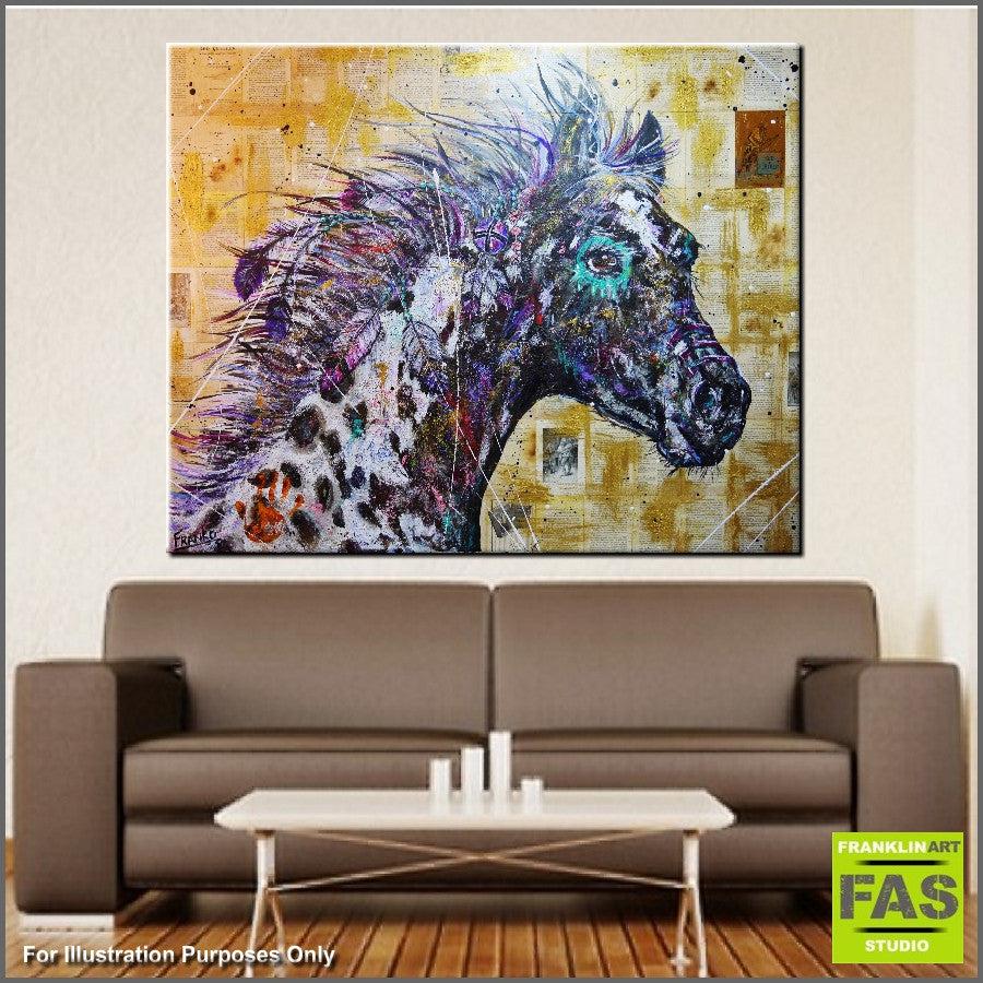 Be Inspired! Book Club Horse (SOLD)-book club-[Franko_Artist]-[The_Block]-[Dream_Homes]-[ideas]- [Grand_Designs]-Franklin Art Studio