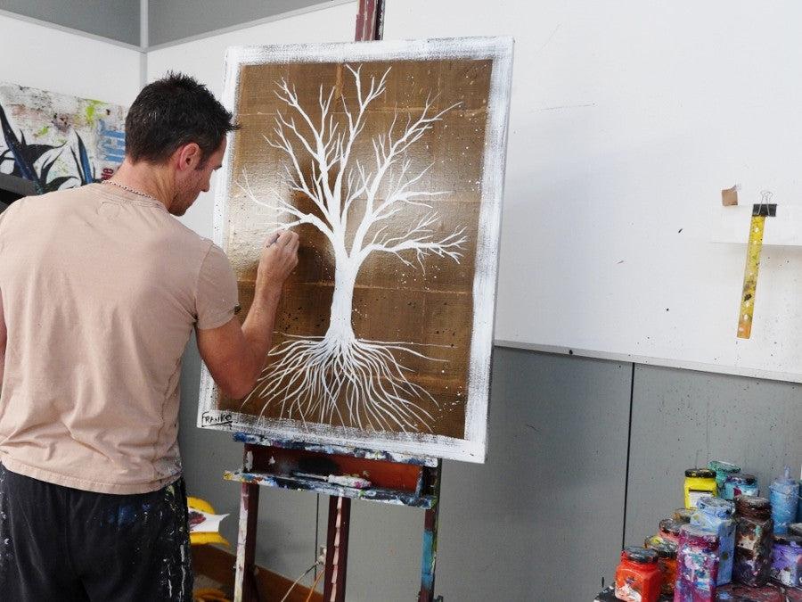 Be Inspired! Book Club Series Tree (SOLD)-book club-[Franko_Artist]-[The_Block]-[Dream_Homes]-[ideas]- [Grand_Designs]-Franklin Art Studio