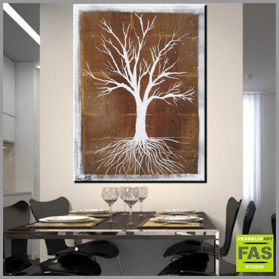 Be Inspired! Book Club Series Tree (SOLD)-book club-[Franko_Artist]-[Australian_artist]-[Gold_Coast]-[Brisbane]-[modern]-[contemporary]-[original]-[Large_artwork]-[The_Block]-[Dream_Homes]-[ideas]-[Grand_Designs]-[Art_Lover]-Franklin Art Studio