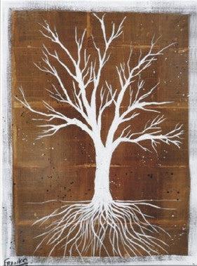 Be Inspired! Book Club Series Tree (SOLD)-book club-[Franko_Artist]-[Australian_artist]-[Gold_Coast]-[Brisbane]-[modern]-[contemporary]-[original]-[Large_artwork]-Franklin Art Studio