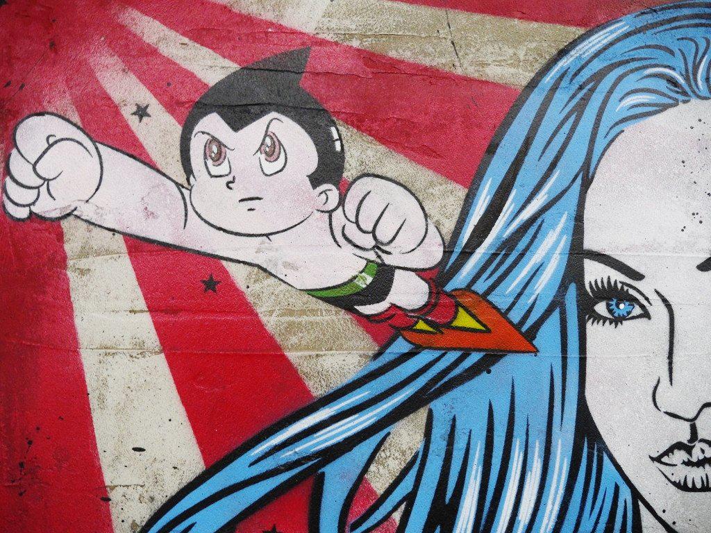 Be Inspired! Industrial Nude Japanese Asian Astro Boy concrete base (SOLD)-urban pop-[Franko_Artist]-[The_Block]-[Dream_Homes]-[ideas]-[Grand_Designs]-[Art_Lover]-Franklin Art Studio