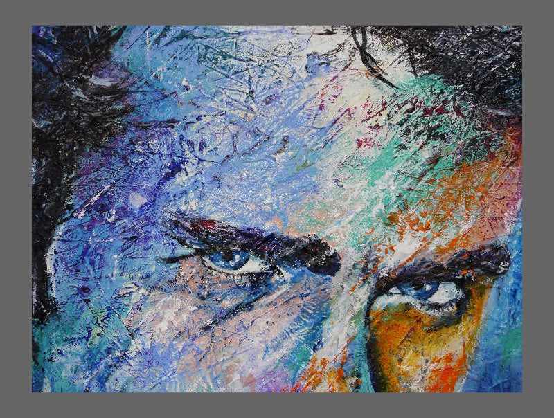 Be Inspired! James Dean J.D. Abstract Realism (SOLD)-abstract realism-[Franko_Artist]-[The_Block]-[Dream_Homes]-[ideas]-[Grand_Designs]-[Art_Lover]-Franklin Art Studio
