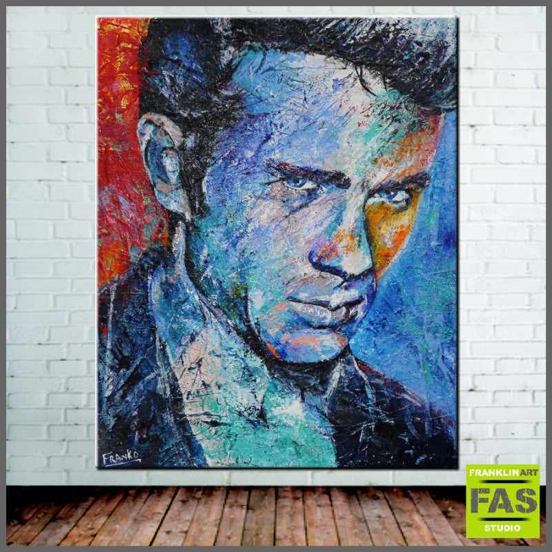 Be Inspired! James Dean J.D. Abstract Realism (SOLD)-abstract realism-[Franko_Artist]-[Australian_artist]-[Gold_Coast]-[Brisbane]-[modern]-[contemporary]-[original]-[Large_artwork]-[The_Block]-[Dream_Homes]-[ideas]-[Grand_Designs]-[Art_Lover]-Franklin Art Studio