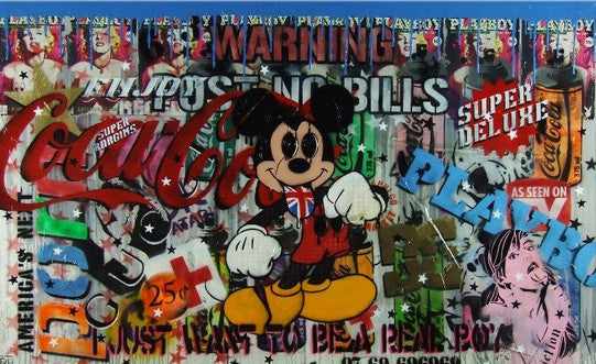 Be Inspired! Mouse Urban Pop (SOLD)-urban pop-[Franko_Artist]-[Australian_artist]-[Gold_Coast]-[Brisbane]-[modern]-[contemporary]-[original]-[Large_artwork]-Franklin Art Studio