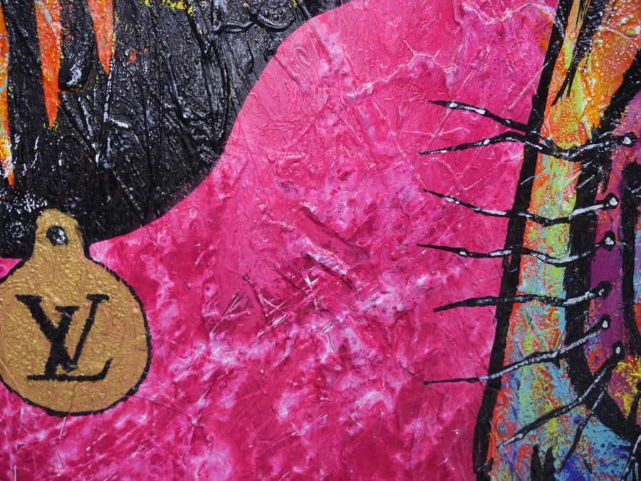 Be Inspired! Pink Droughtmaster Cow (SOLD)-people-[Franko_Artist]-[The_Block]-[Dream_Homes]-[ideas]-[Grand_Designs]-[Art_Lover]-Franklin Art Studio