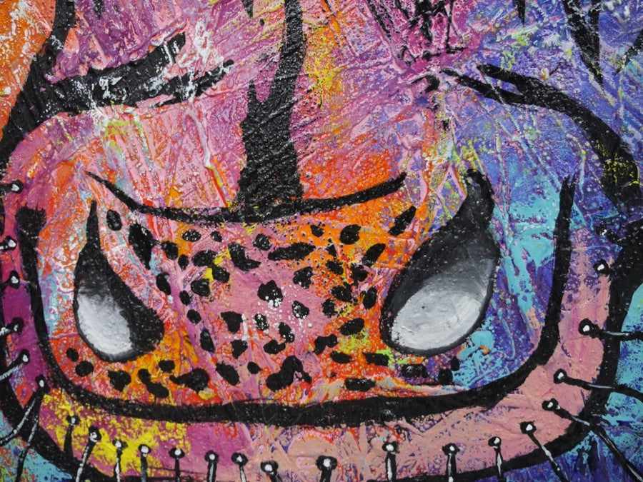 Be Inspired! Pink Droughtmaster Cow (SOLD)-people-[Franko]-[Artist]-[Australia]-[Painting]-Franklin Art Studio