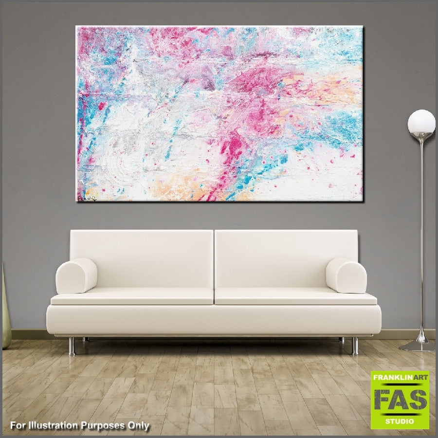 Be Inspired! Pink pastel blue (SOLD)-Abstract-[Franko_Artist]-[The_Block]-[Dream_Homes]-[ideas]- [Grand_Designs]-Franklin Art Studio