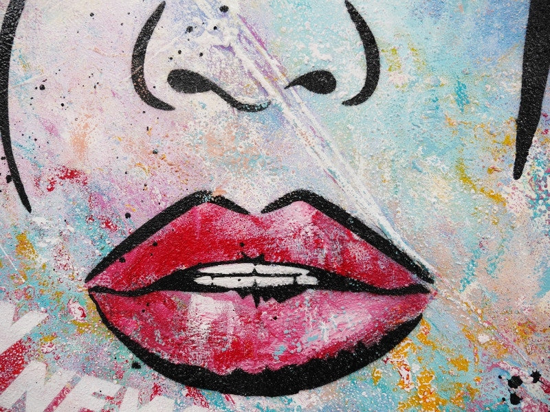 Be Inspired! Urban Pop Art Beautiful Woman (SOLD)-urban pop-[Franko_Artist]-[The_Block]-[Dream_Homes]-[ideas]- [Grand_Designs]-Franklin Art Studio
