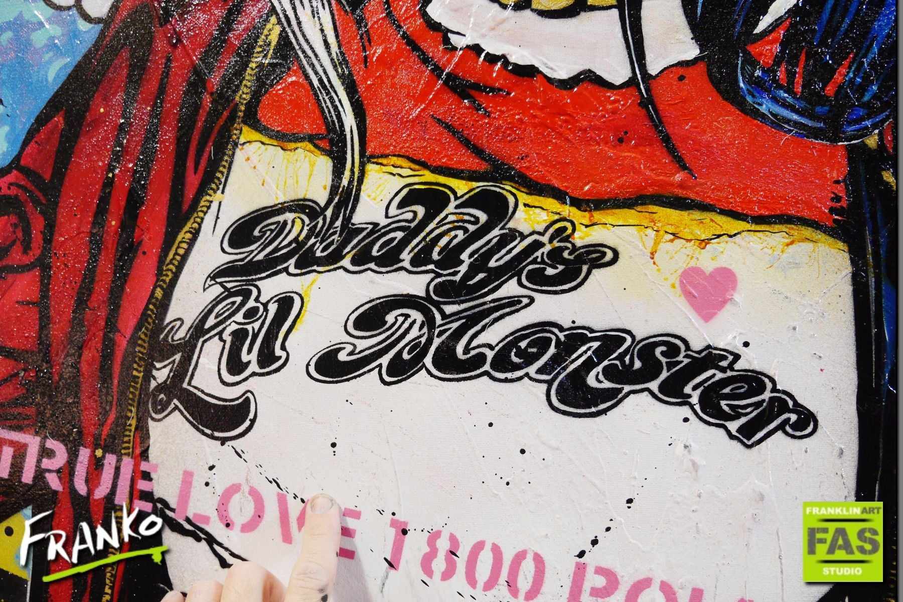 Be Inspired! Urban Pop Art Harley Quinn Suicide Squad (SOLD)-urban pop-[Franko_Artist]-[The_Block]-[Dream_Homes]-[ideas]-[Grand_Designs]-[Art_Lover]-Franklin Art Studio