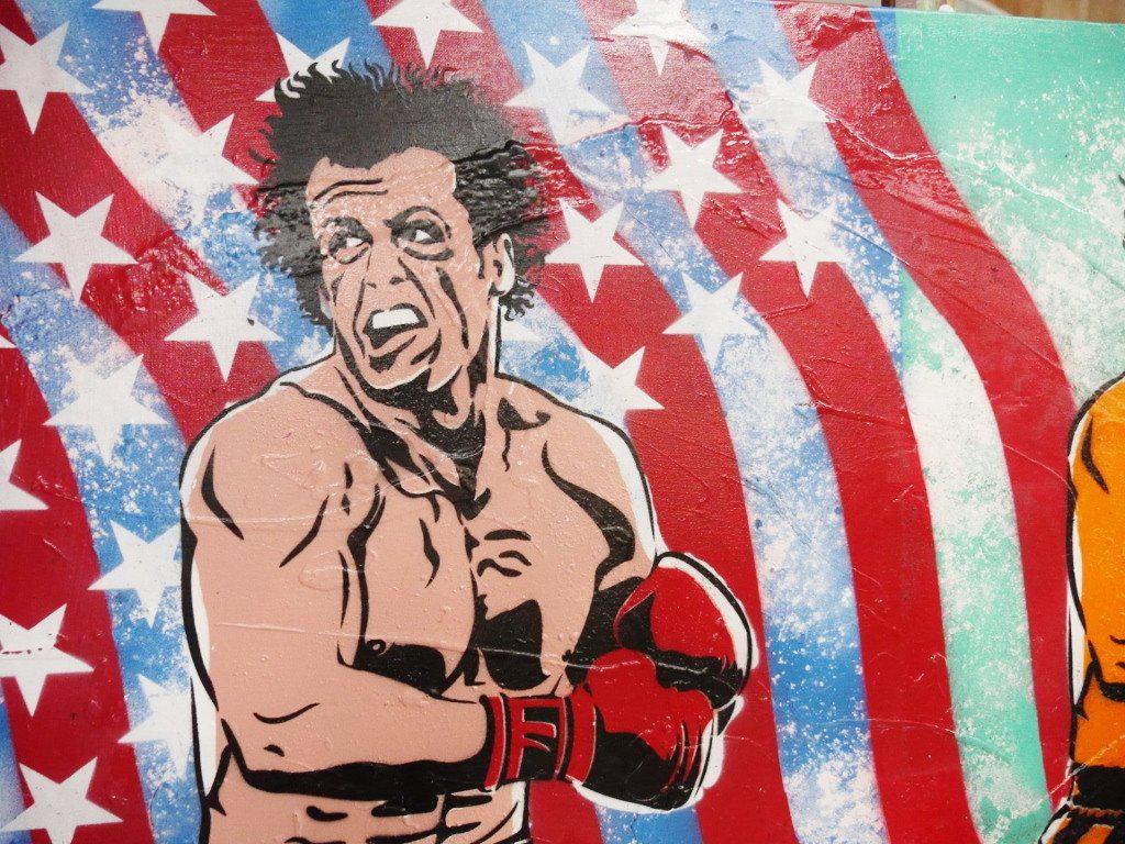 Be Inspired! Urban Pop Art Rocky Balboa (SOLD)-urban pop-[Franko_Artist]-[The_Block]-[Dream_Homes]-[ideas]-[Grand_Designs]-[Art_Lover]-Franklin Art Studio