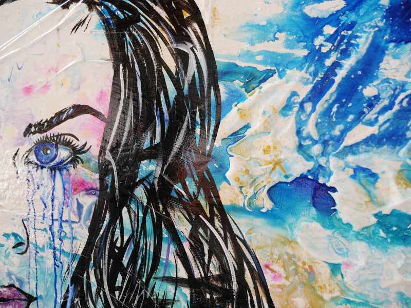 Be Inspired! Urban Pop Beautiful Woman (SOLD)-urban pop-[Franko_Artist]-[The_Block]-[Dream_Homes]-[ideas]-[Grand_Designs]-[Art_Lover]-Franklin Art Studio