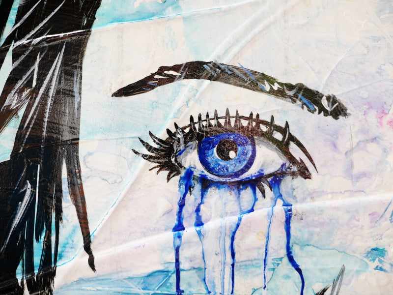 Be Inspired! Urban Pop Beautiful Woman (SOLD)-urban pop-[Franko]-[Artist]-[Australia]-[Painting]-Franklin Art Studio
