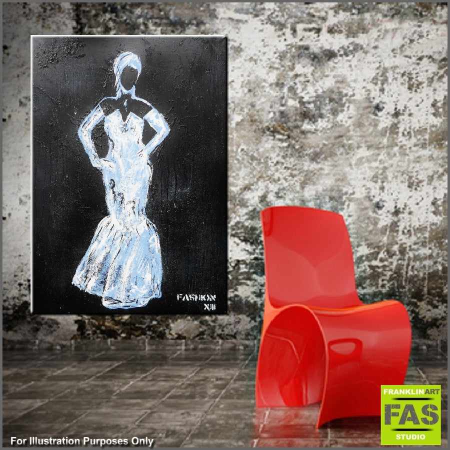 Be Inspired! Urban Pop Black Fashion Dress xiii (SOLD)-urban pop-[Franko_Artist]-[Australian_artist]-[Gold_Coast]-[Brisbane]-[modern]-[contemporary]-[original]-[Large_artwork]-[The_Block]-[Dream_Homes]-[ideas]-[Grand_Designs]-[Art_Lover]-Franklin Art Studio