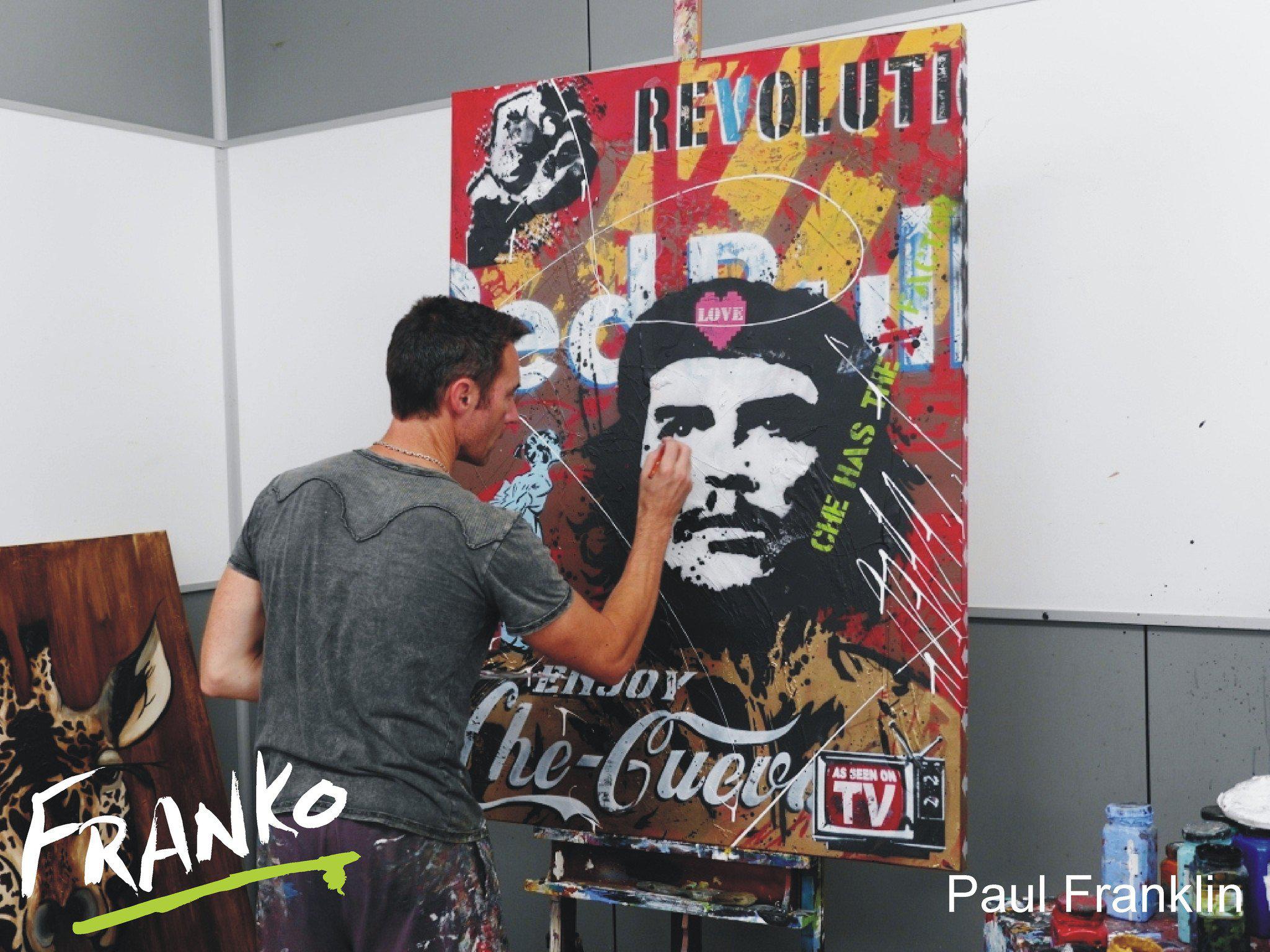 Be Inspired! Urban Pop Che Guevara (SOLD)-urban pop-[Franko_Artist]-[The_Block]-[Dream_Homes]-[ideas]- [Grand_Designs]-Franklin Art Studio