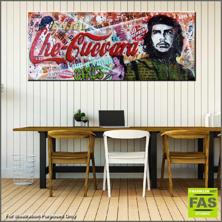 Be Inspired! Urban Pop Che Guevara (SOLD)-urban pop-[Franko_Artist]-[The_Block]-[Dream_Homes]-[ideas]- [Grand_Designs]-Franklin Art Studio