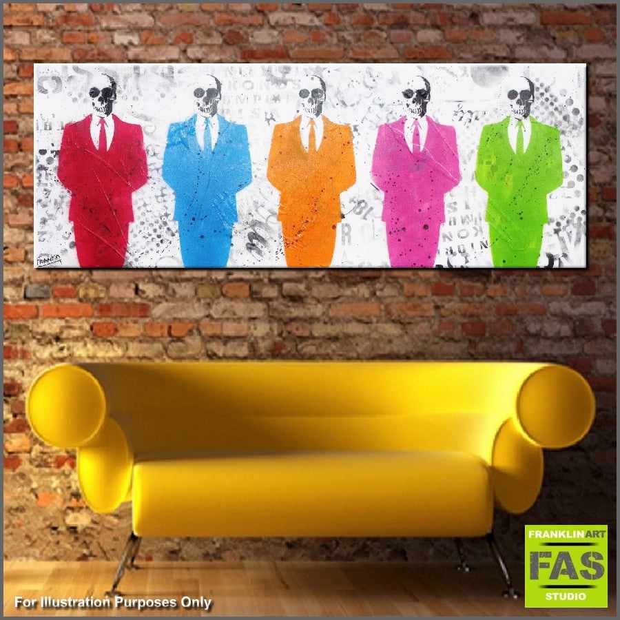 Be Inspired! Urban Pop Colourful Bills (SOLD)-urban pop-[Franko_Artist]-[The_Block]-[Dream_Homes]-[ideas]- [Grand_Designs]-Franklin Art Studio