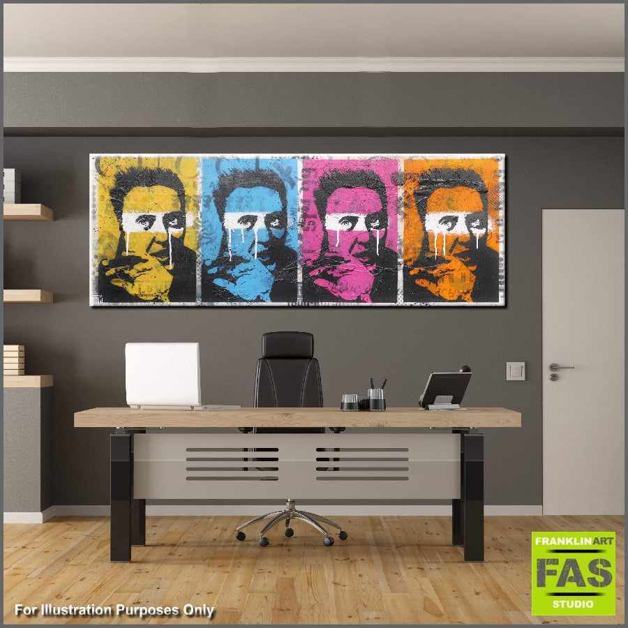 Be Inspired! Urban Pop Colourful Christopher Walken (SOLD)-urban pop-[Franko_Artist]-[The_Block]-[Dream_Homes]-[ideas]- [Grand_Designs]-Franklin Art Studio