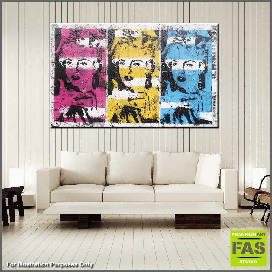 Be Inspired! Urban Pop Colourful Madonna Vogue (SOLD)-urban pop-[Franko_Artist]-[The_Block]-[Dream_Homes]-[ideas]- [Grand_Designs]-Franklin Art Studio