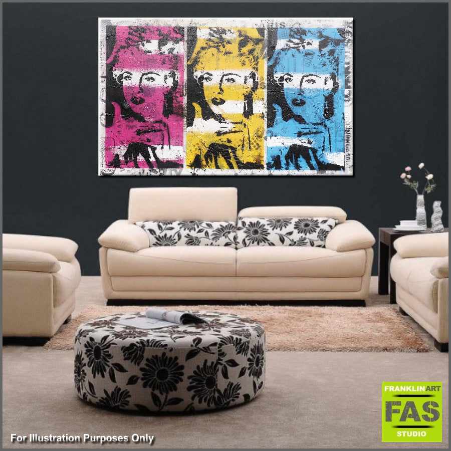 Be Inspired! Urban Pop Colourful Madonna Vogue (SOLD)-urban pop-[Franko_Artist]-[Australian_artist]-[Gold_Coast]-[Brisbane]-[modern]-[contemporary]-[original]-[Large_artwork]-[The_Block]-[Dream_Homes]-[ideas]-[Grand_Designs]-[Art_Lover]-Franklin Art Studio