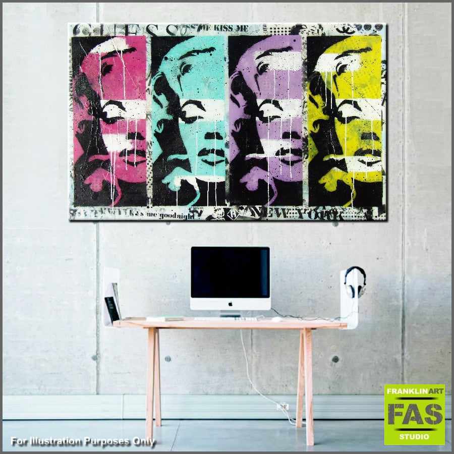 Be Inspired! Urban Pop Colourful Marilyn Monroe (SOLD)-urban pop-[Franko_Artist]-[The_Block]-[Dream_Homes]-[ideas]- [Grand_Designs]-Franklin Art Studio