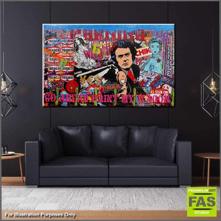 Be Inspired! Urban Pop Dirty Harry Clint (SOLD)-urban pop-[Franko_Artist]-[The_Block]-[Dream_Homes]-[ideas]- [Grand_Designs]-Franklin Art Studio