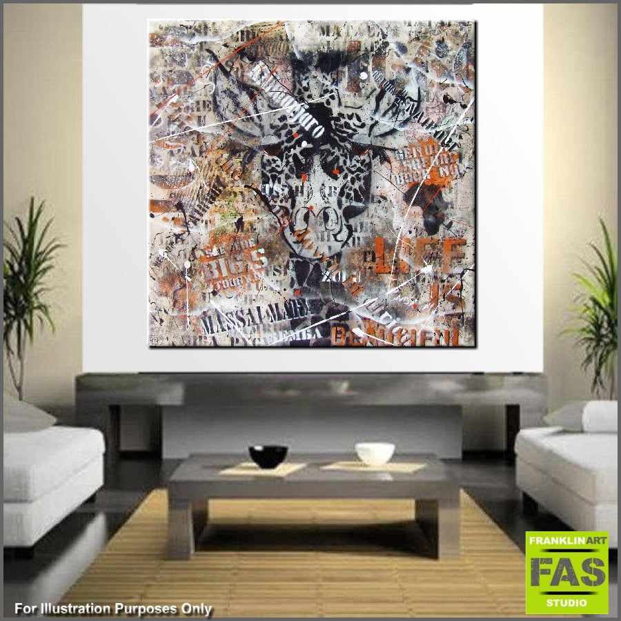 Be Inspired! Urban Pop Giraffe (SOLD)-urban pop-[Franko_Artist]-[The_Block]-[Dream_Homes]-[ideas]- [Grand_Designs]-Franklin Art Studio