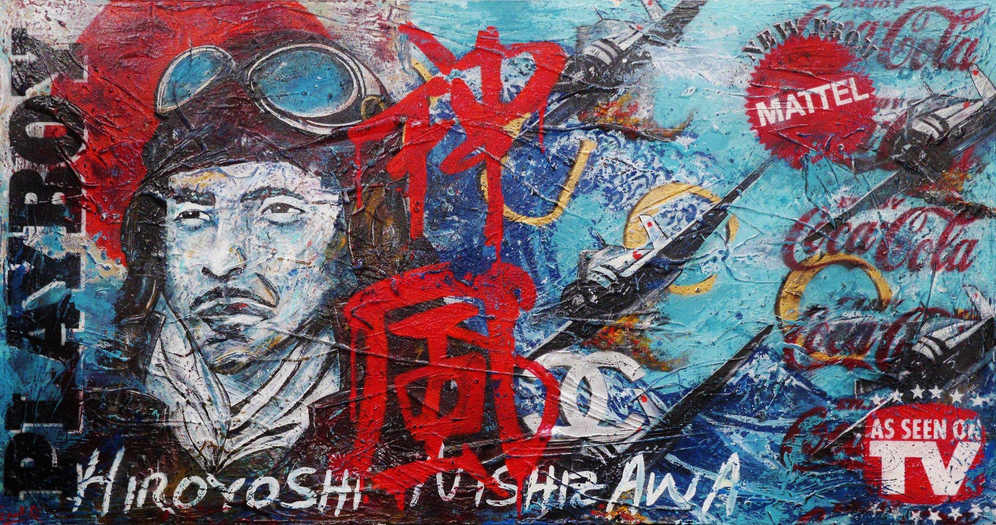 Be Inspired! Urban Pop Hiroyoshi Nishizawa (SOLD)-urban pop-[Franko_Artist]-[Australian_artist]-[Gold_Coast]-[Brisbane]-[modern]-[contemporary]-[original]-[Large_artwork]-Franklin Art Studio