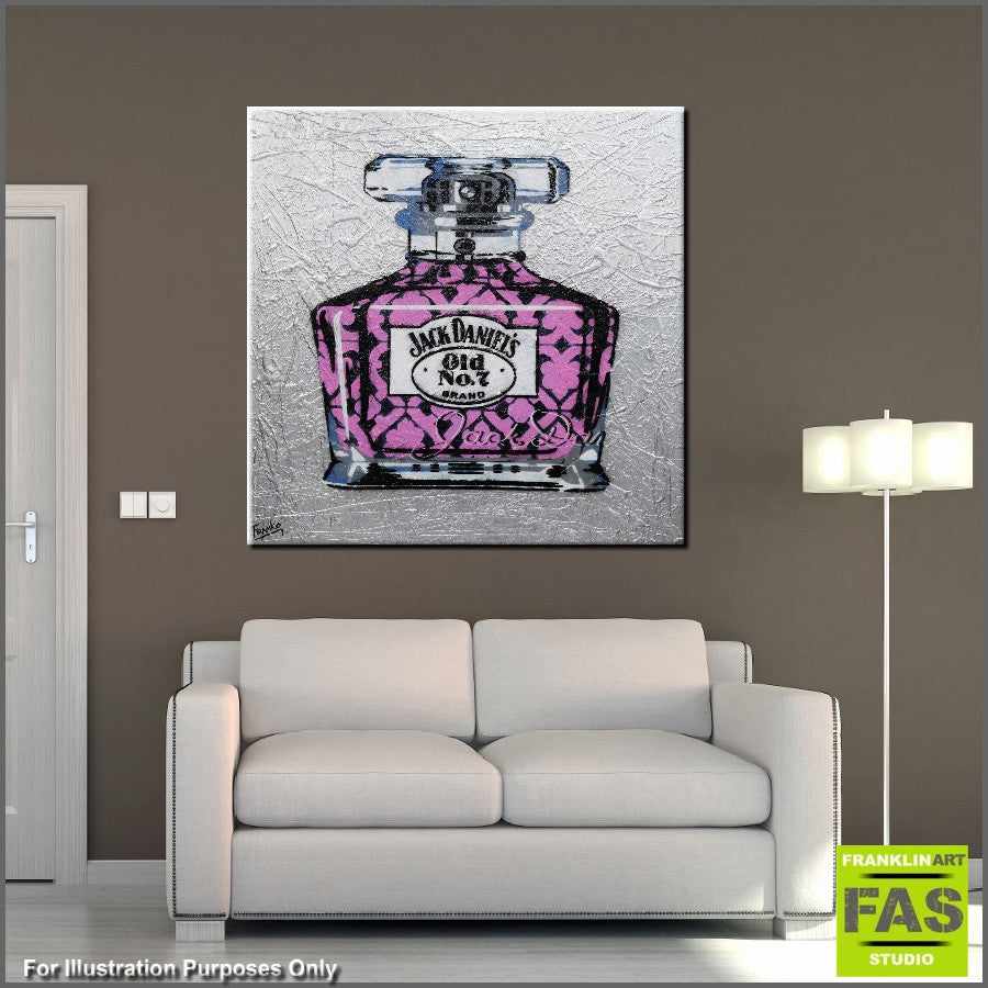 Be Inspired! Urban Pop Jack Daniels (SOLD)-urban pop-[Franko_Artist]-[Australian_artist]-[Gold_Coast]-[Brisbane]-[modern]-[contemporary]-[original]-[Large_artwork]-[The_Block]-[Dream_Homes]-[ideas]-[Grand_Designs]-[Art_Lover]-Franklin Art Studio